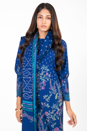 Alkaram FW-11.1-22-Blue Winter Collection 2022 Online Shopping